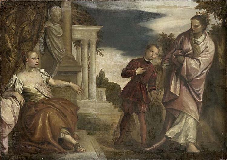 Paolo Veronese De keuze tussen deugd en hartstocht oil painting image